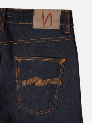 Nudie Jeans Lean Dean Jeans: DRY 16 DIPS (Indigo Blue)