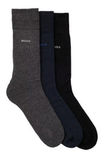 Hugo Boss Orange 3 Pack Sock Giftset: BLACK/GREY/NAVY