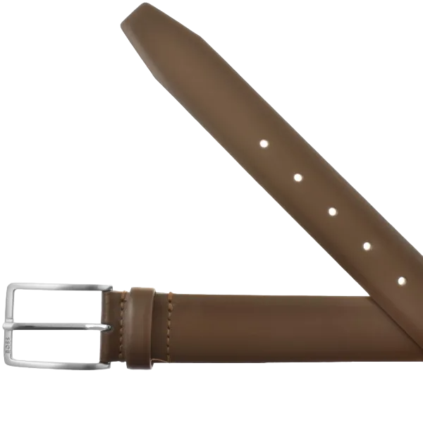 Hugo Boss Orange Eman-L Belt: MID BROWN