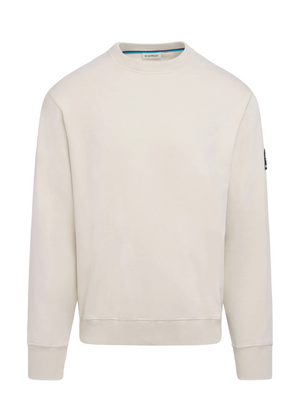 Sandbanks Badge Logo Sweatshirt: STONE