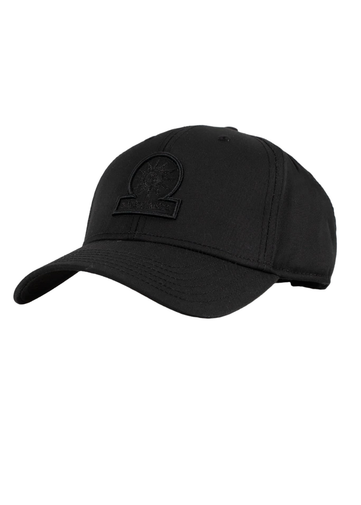 Sandbanks Badge Logo Cap: BLACK BLACK