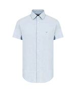 Emporio Armani Essentials Full Button Polo Shirt: LIGHT BLUE