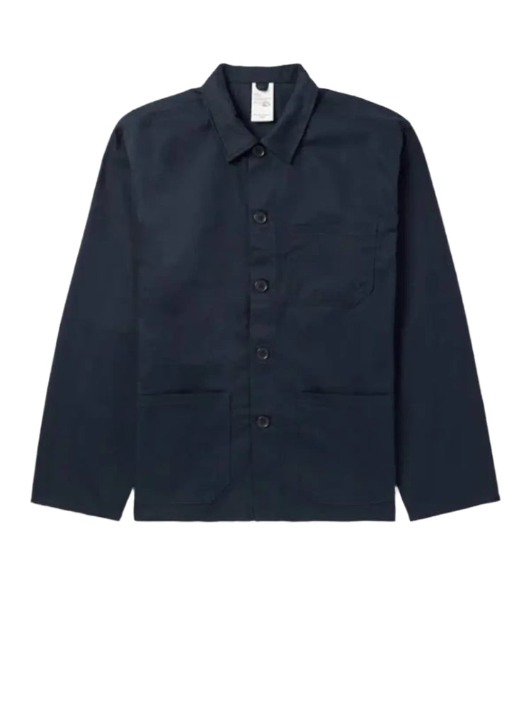 Nudie Jeans Buddy Classic Chore Jacket: NAVY