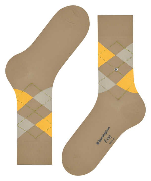 Burlington King Sock: LIGHT BROWN