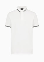 Emporio Armani Eagle Brand Polo Shirt: WHITE