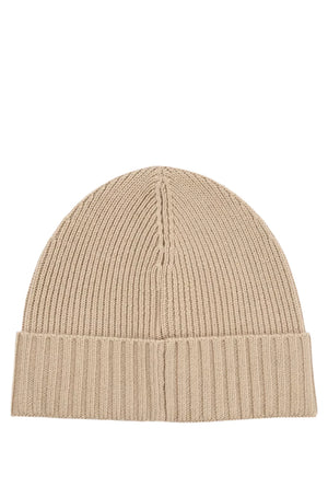 Hugo Boss Orange Fati Beanie: LIGHT BEIGE