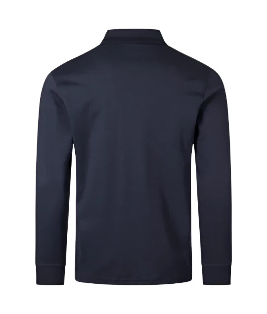 Hugo Boss Orange Pe Interlock L/S Polo Shirt: DARK BLUE