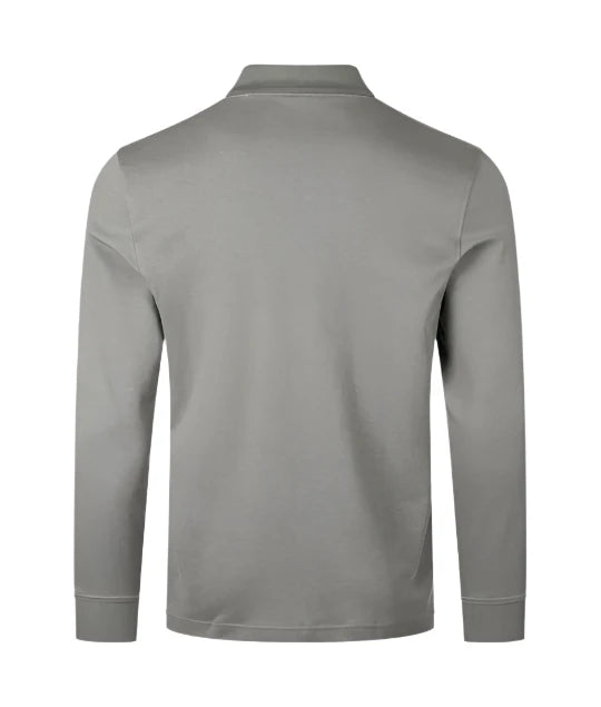 Hugo Boss Orange Pe Interlock L/S Polo Shirt: OPEN GREY