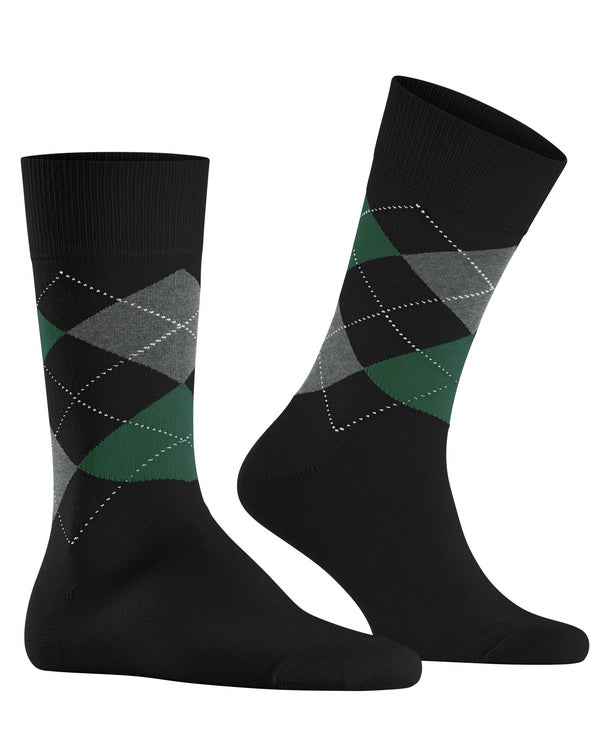 Burlington King Sock: BLACK/GREY