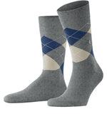 Burlington King Sock: LIGHT GREY MARL