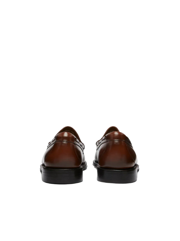 G.H Bass Larkin Tassel Loafer: MID BROWN