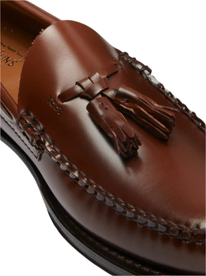 G.H Bass Larkin Tassel Loafer: MID BROWN