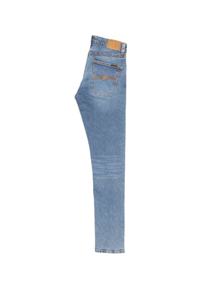 Nudie Jeans Lean Dean Jeans: LOST ORANGE (Medium Blue)