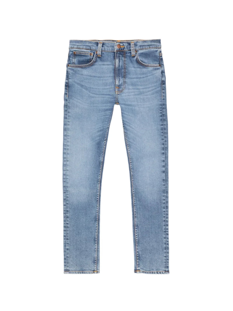 Nudie Jeans Lean Dean Jeans: LOST ORANGE (Medium Blue)