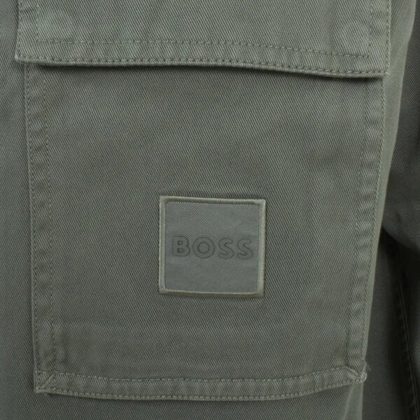 Hugo Boss Orange Lovel Zip Overshirt: OPEN GREY