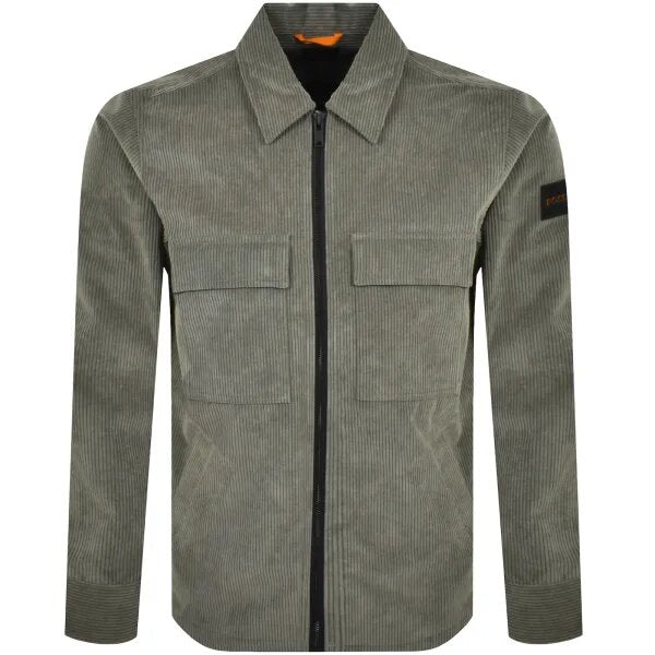 Hugo Boss Orange Lozzy_M Overshirt: OPEN GREY