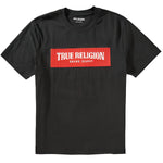 True Religion Mesh Box Logo T-Shirt: JET BLACK