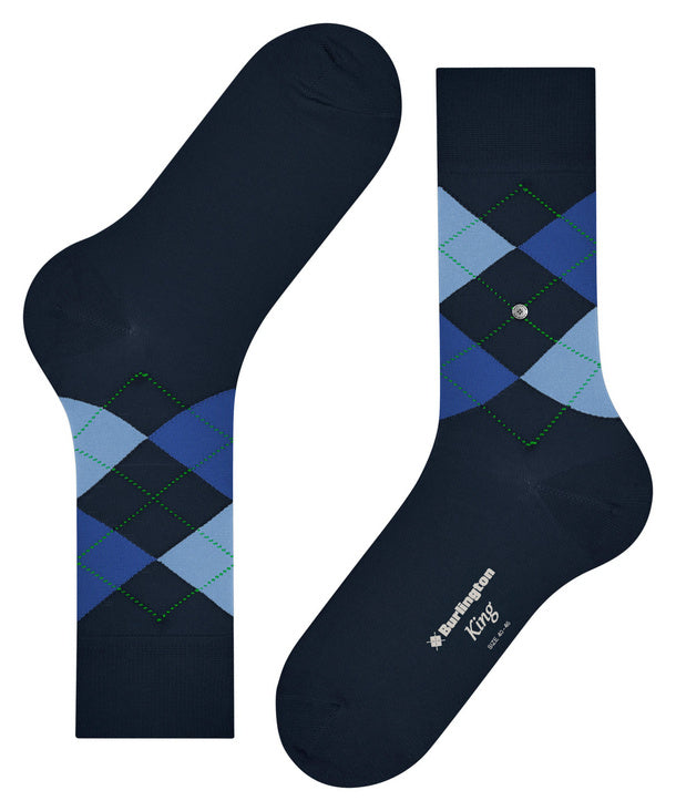 Burlington King Sock: AIRFORCE BLUE