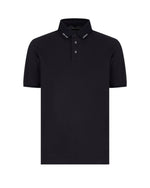 Emporio Armani Collar Logo Polo Shirt: NAVY