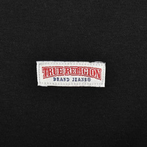 True Religion OG Label Crewneck Sweatshirt: JET BLACK