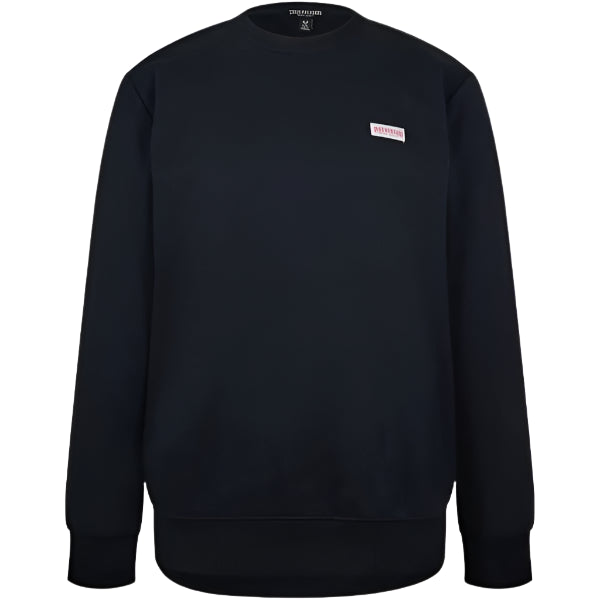 True Religion OG Label Crewneck Sweatshirt: JET BLACK