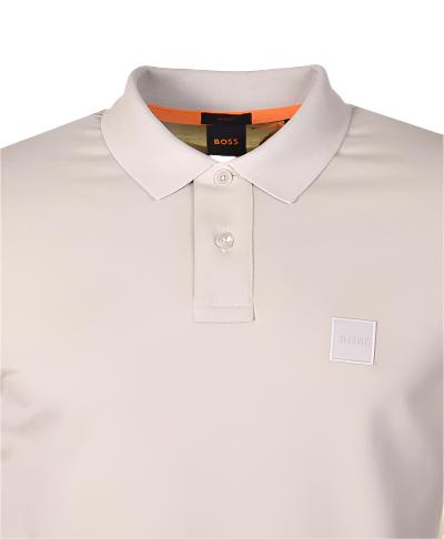 Hugo Boss Orange Passerby L/S Polo Shirt: LIGHT BEIGE