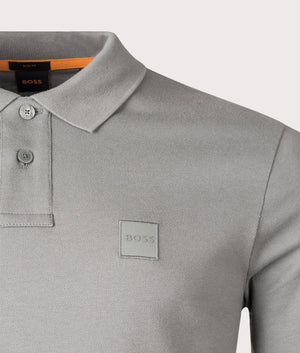 Hugo Boss Orange Passerby L/S Polo Shirt: OPEN GREY