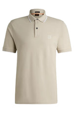 Hugo Boss Orange Passertip Polo Shirt: LIGHT BEIGE