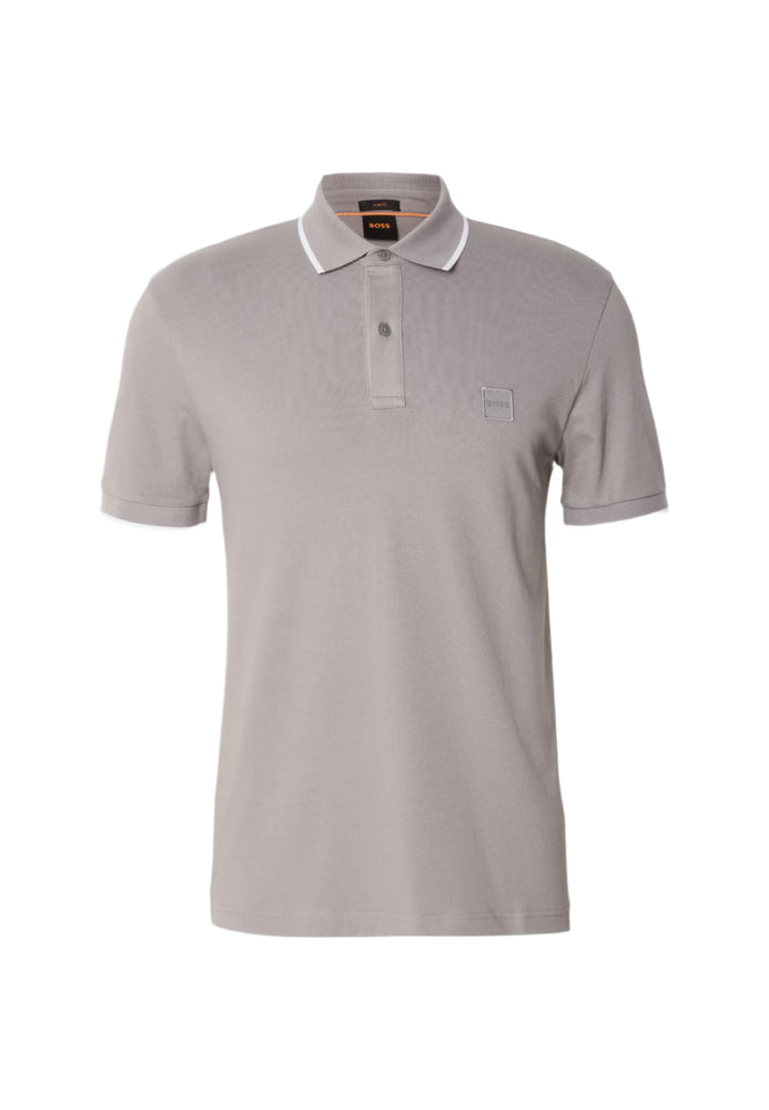 Hugo Boss Orange Passertip Polo Shirt: OPEN GREY