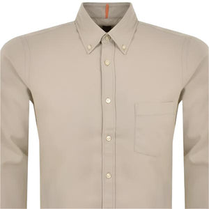 Hugo Boss Orange Rickert L/S Shirt: LIGHT BEIGE