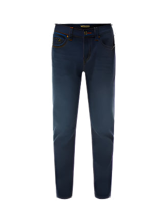 True Religion Rocco SN No Flap Relaxed Skinny Jean: DAMON DARK WASH (Dark Worn)