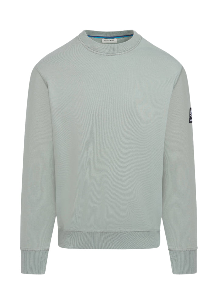 Sandbanks Badge Logo Sweatshirt: SAGE