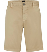 Hugo Boss Orange Chino Slim Fit Shorts: DARK BEIGE