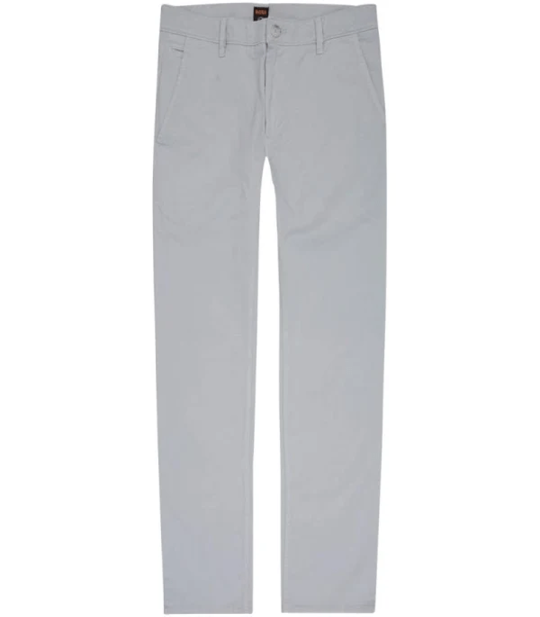 Hugo Boss Orange Chino Slim Trouser: LIGHT GREY