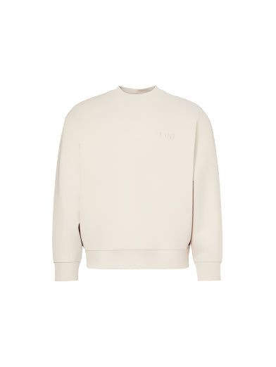 Emporio Armani Crewneck Logo Sweatshirt: BEIGE