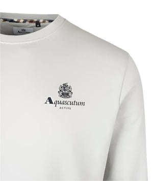 Aquascutum Active Small Logo Sweatshirt: GREY