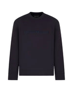 Emporio Armani Crewneck Logo Sweatshirt: NAVY