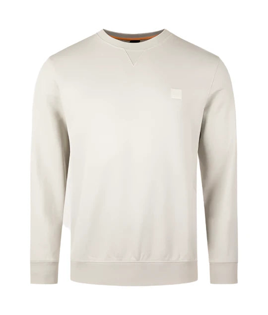 Hugo Boss Orange Westart Sweatshirt: LIGHT BEIGE