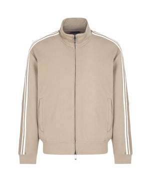 Emporio Armani Zip Up Sweatshirt: DARK BEIGE