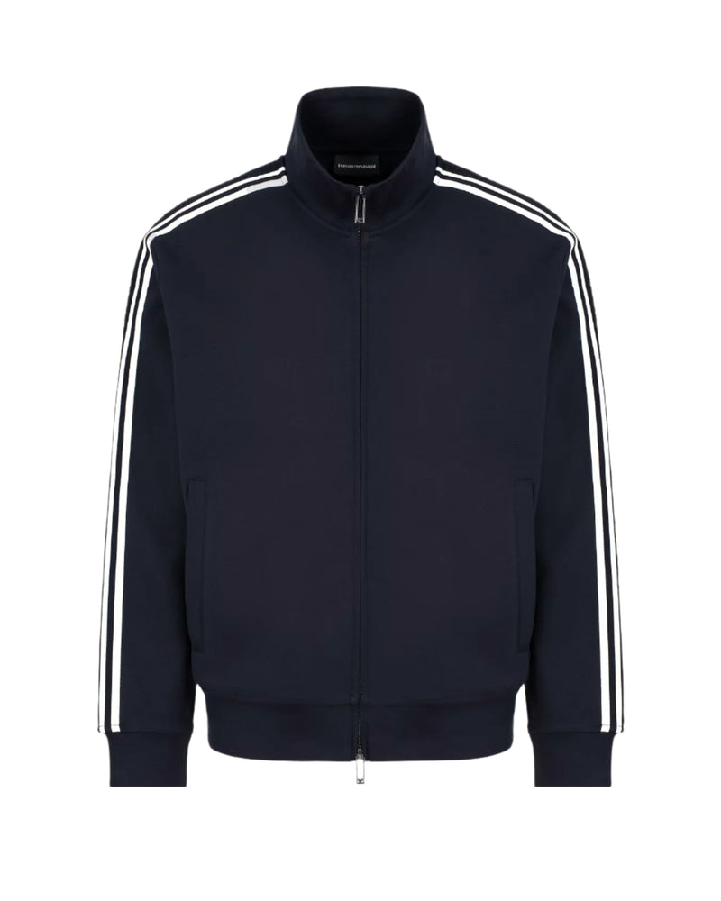 Emporio Armani Zip Up Sweatshirt: NAVY