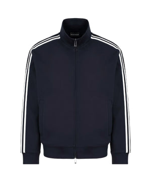 Emporio Armani Zip Up Sweatshirt: NAVY