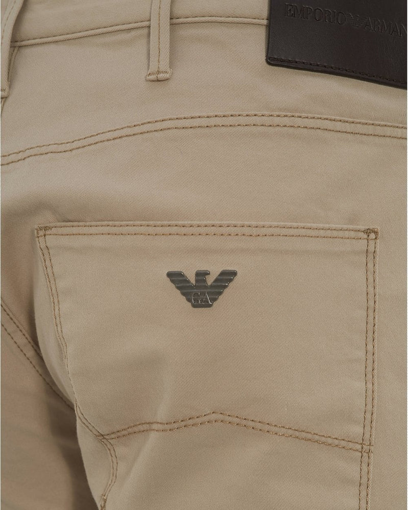 Emporio Armani J06 Gabardine Trousers Beige HemingCo