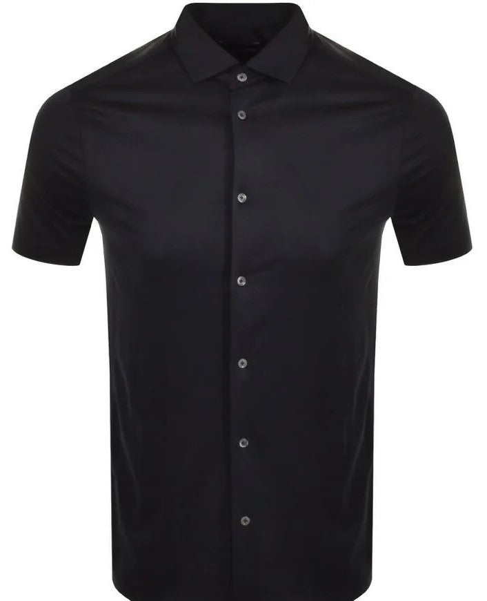 Emporio Armani Essentials Full Button Polo Shirt: NAVY